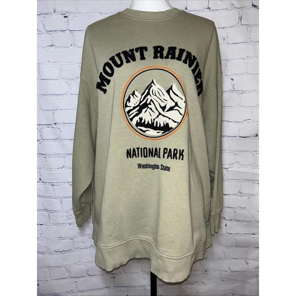 🔥🔥SOLD🔥🔥H&M Mount Rainier National Park Sweatshirt Medium Oversized Washington
